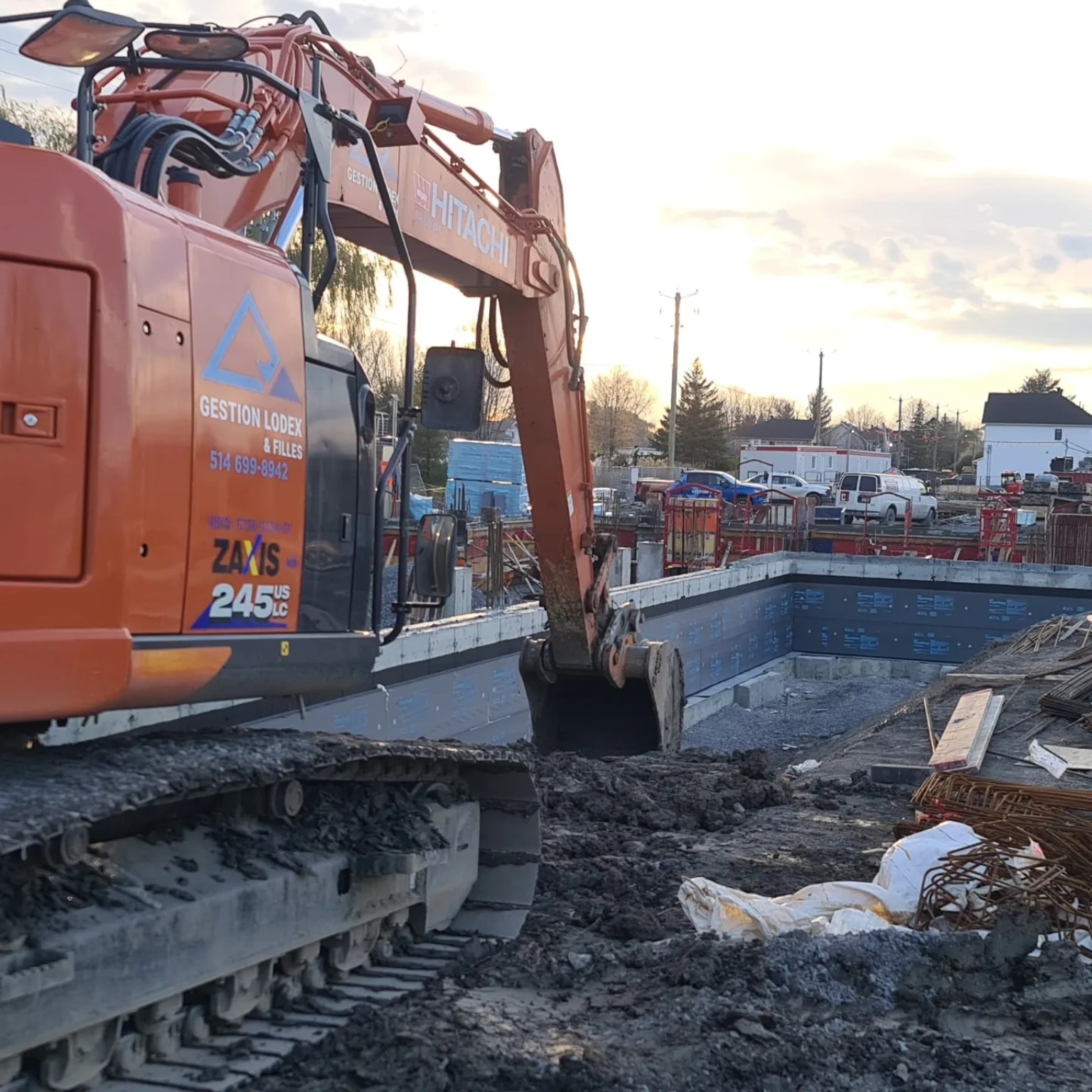 Travaux d'excavation